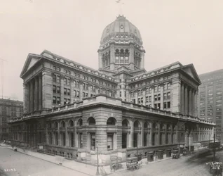 Widok na budynek federalny w Chicago, 1906